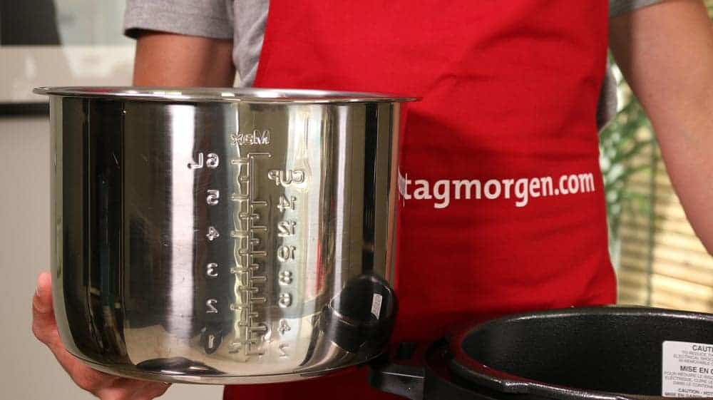separater Einsatz mit Füllskala