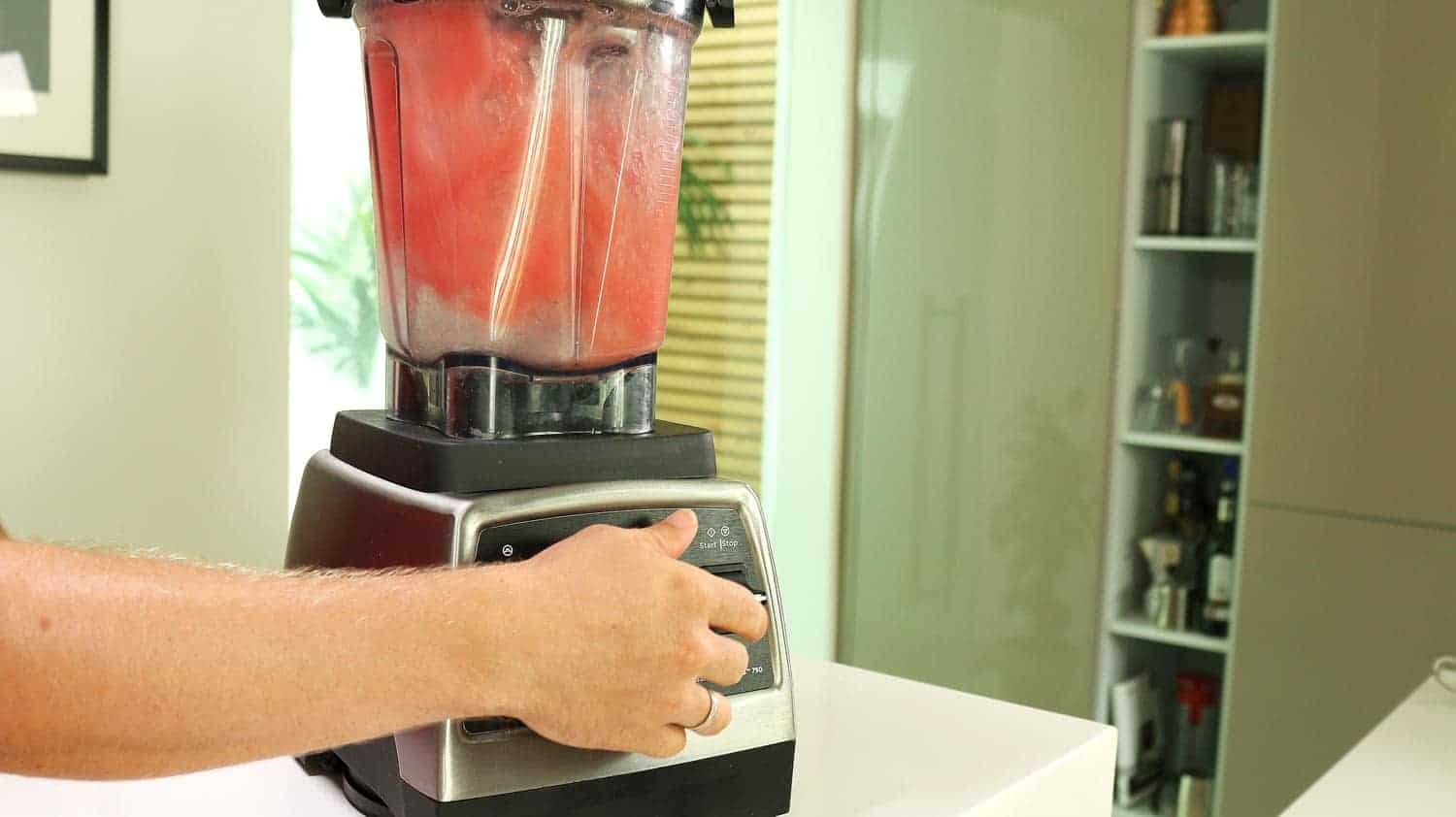 Melonen im Mixer