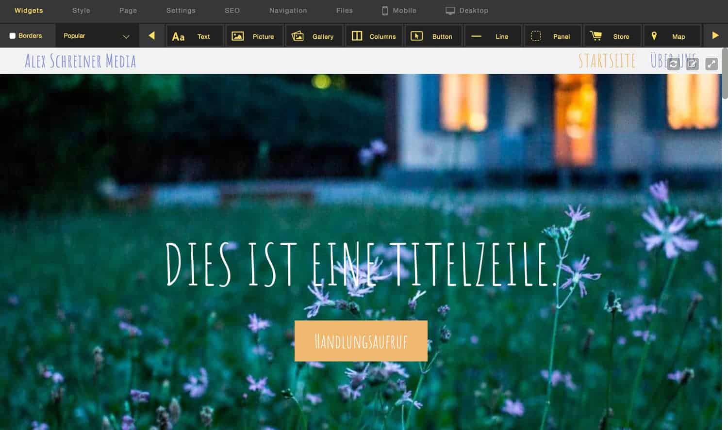 Editor Nav-Leiste