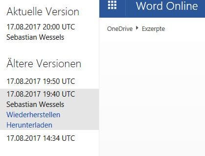 OneDrive Wiederherstellen