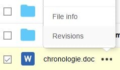 Pcloud Revisions
