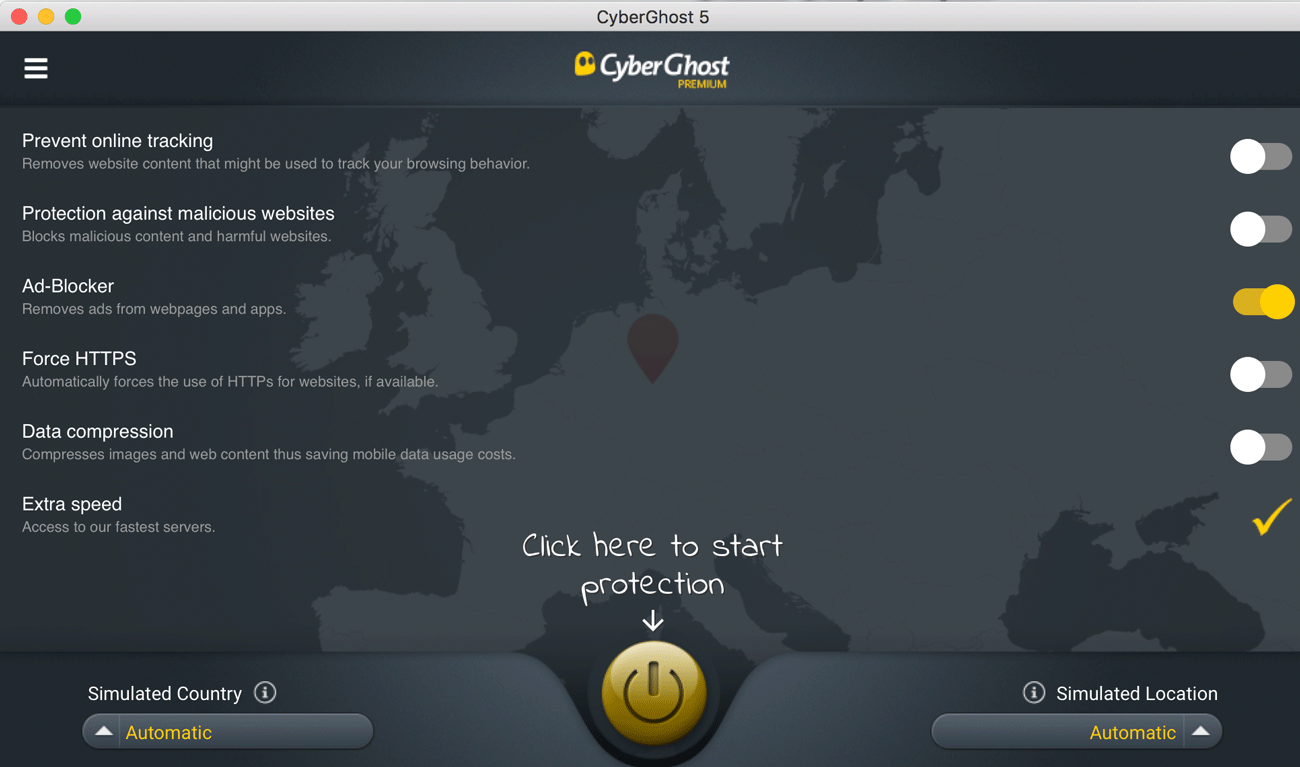 CyberGhost Funktionen