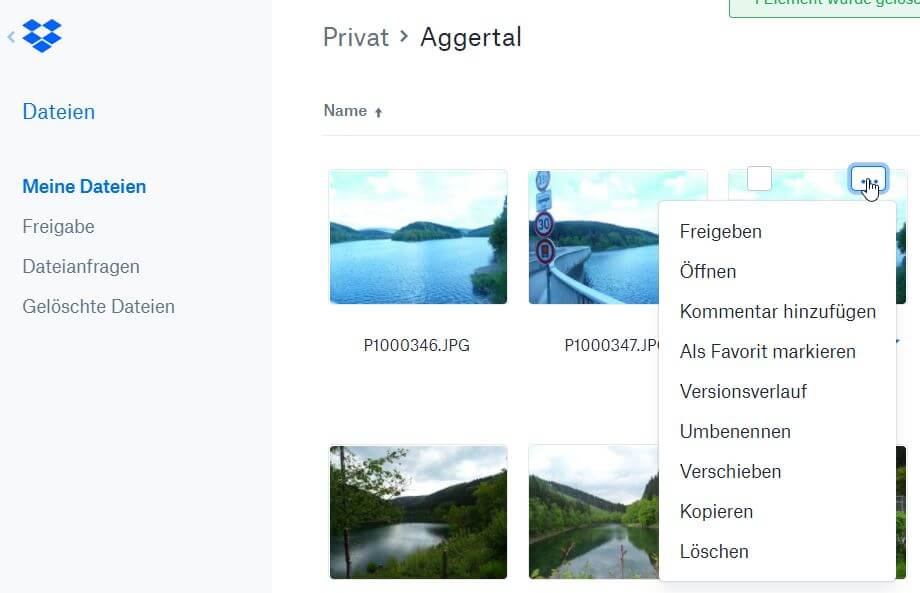 Dropbox Galerie