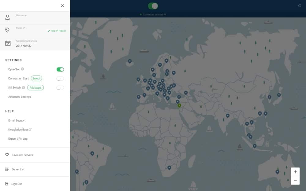 NordVPN Settings