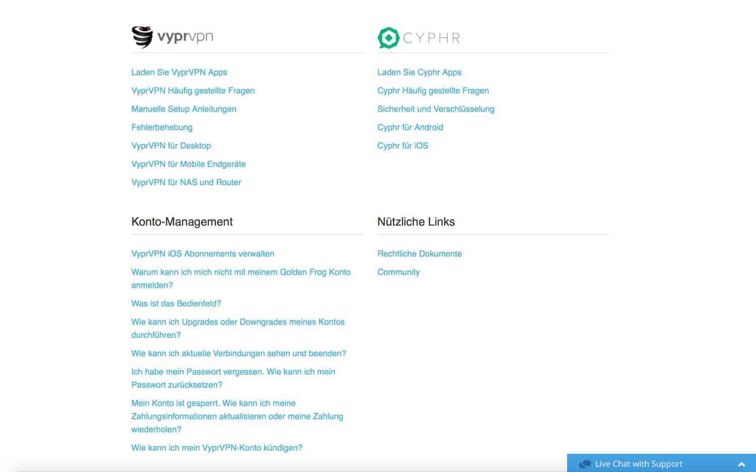 Vypr Support Center