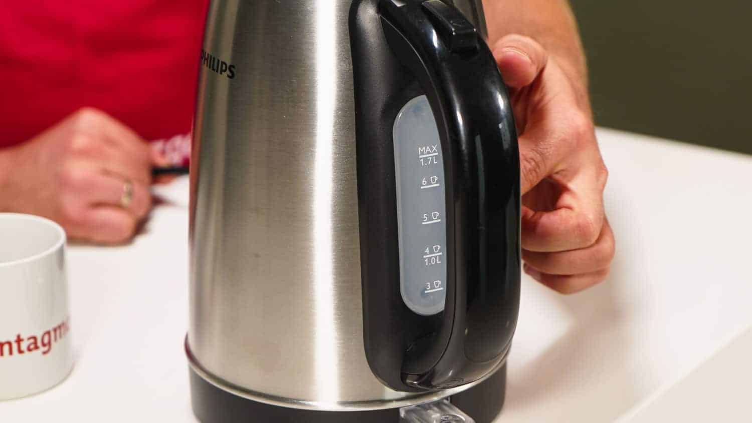 Philips Edelstahlwasserkocher Fuellskala