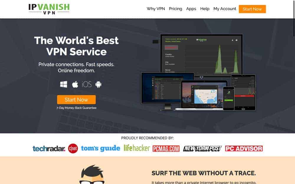 IPVanish Website
