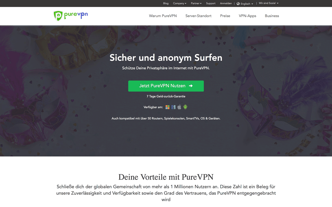purevpn-homepage-deutsch