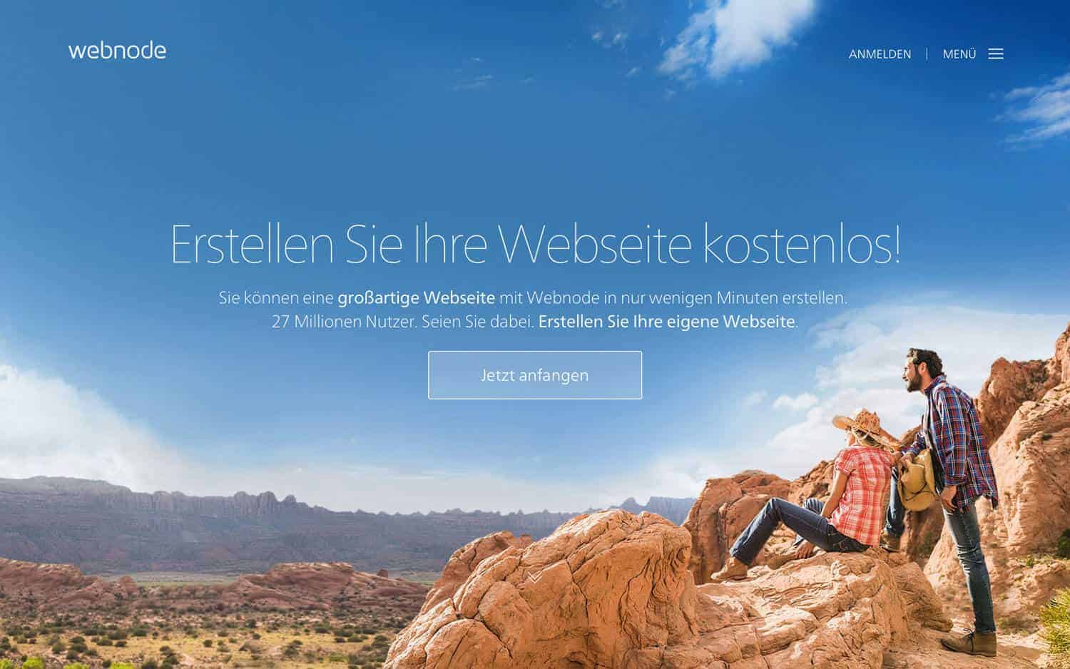 Webnode Startseite