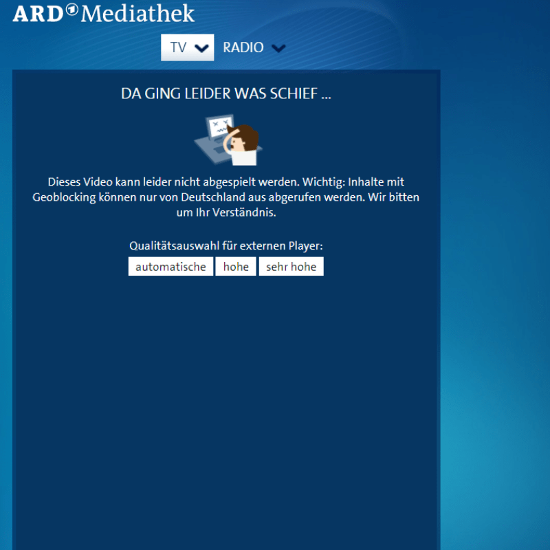 Geoblocking-ARD-Mediathek