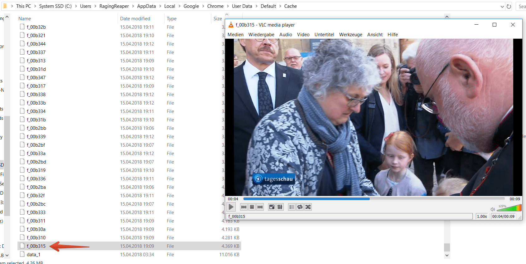 Streaming Cache