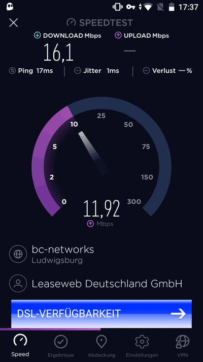 Cyberghost Geschwindigkeit