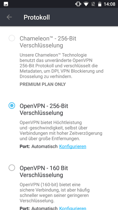 VyprVPN Protokolle