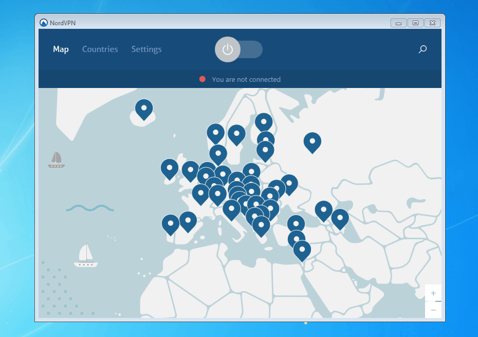 NordVPN Laenderuebersicht