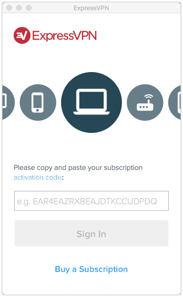 ExpressVPN Aktivierung