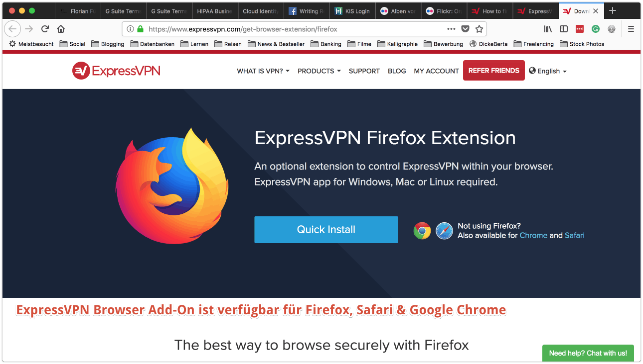 ExpressVPN Browser-Plugin