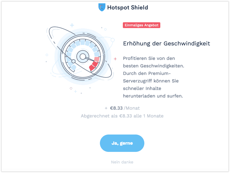 Hotspot Shield Premium-Angebot