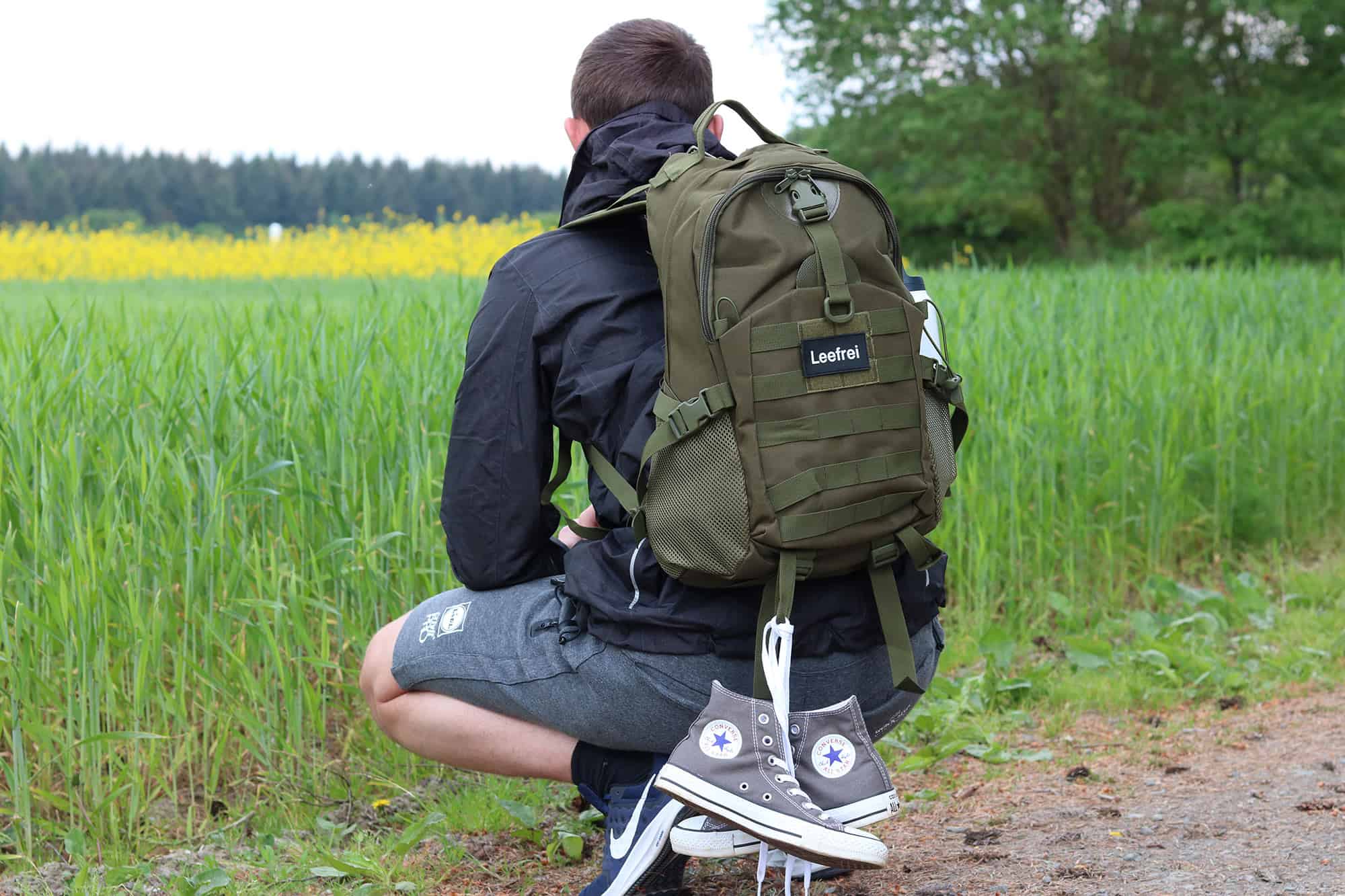 Rucksack im Einsatz