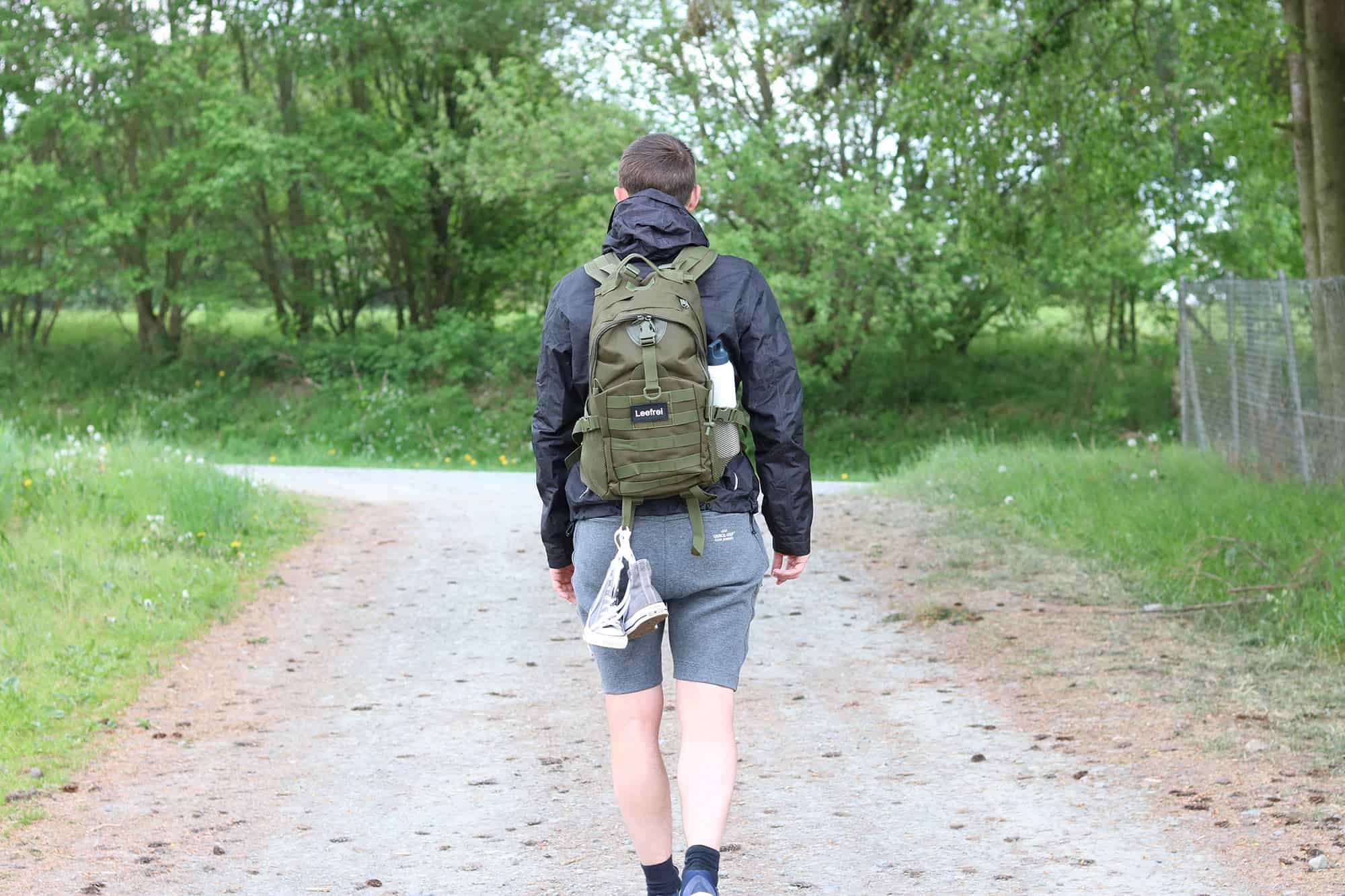 Leefrei Rucksack beim Laufen