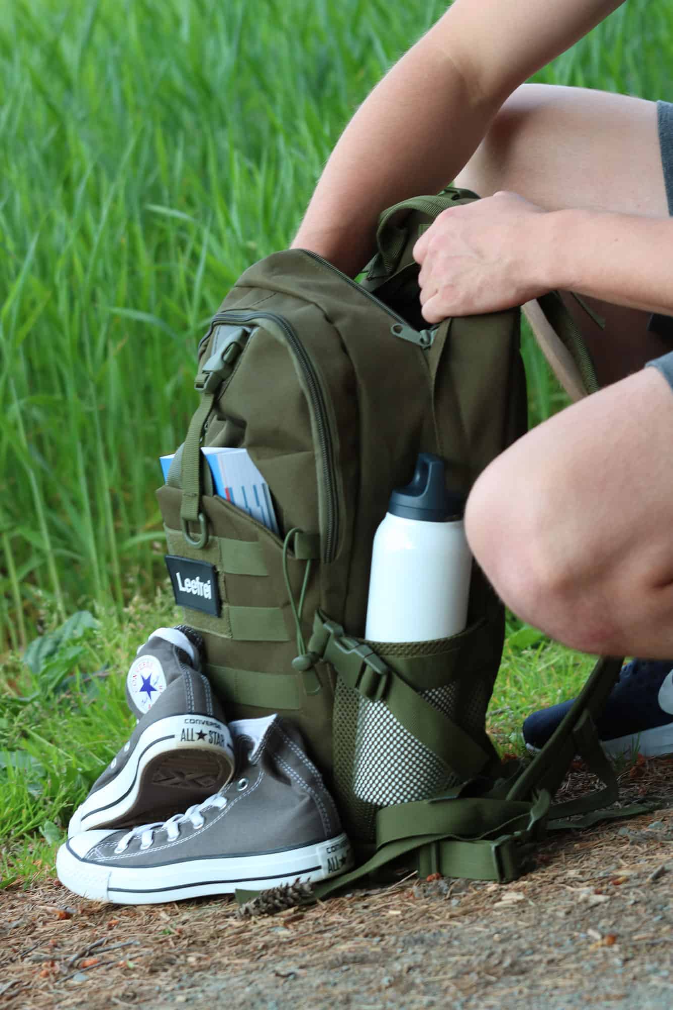 Der Leefrei Rucksack im Einsatz