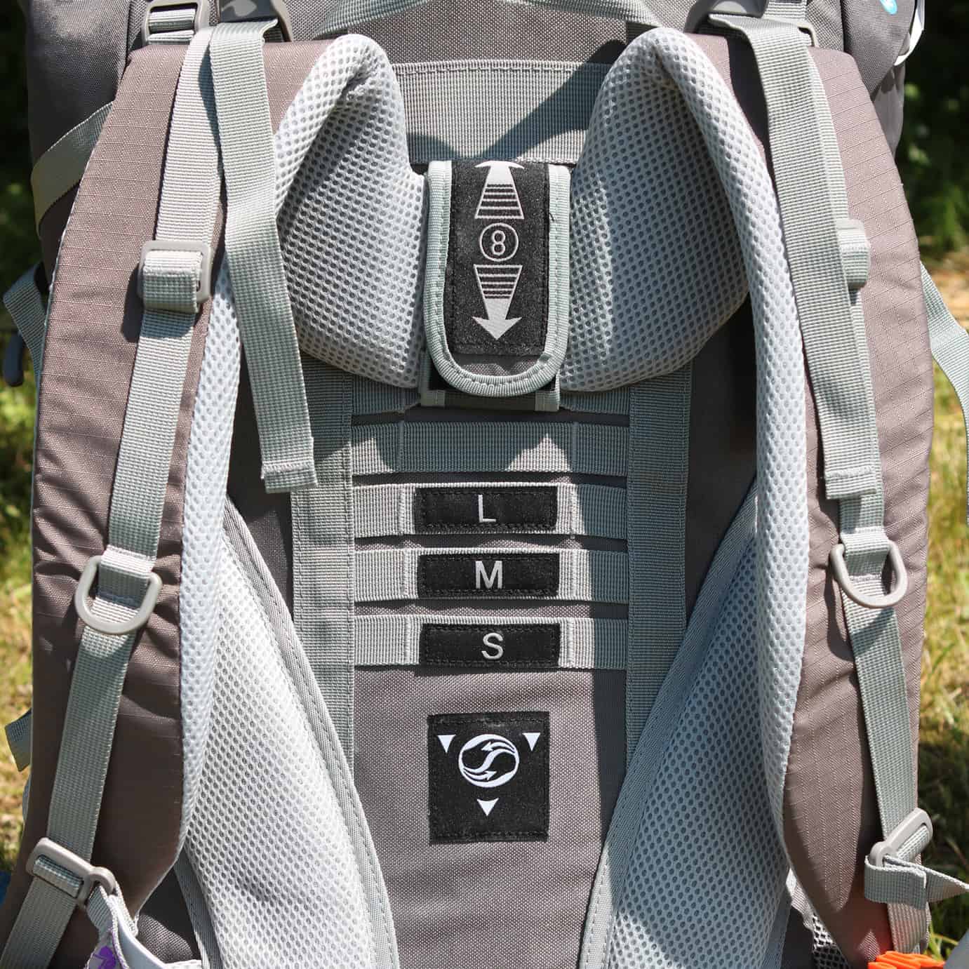 Mountaintop 65+5L Rucksack – Rückseite