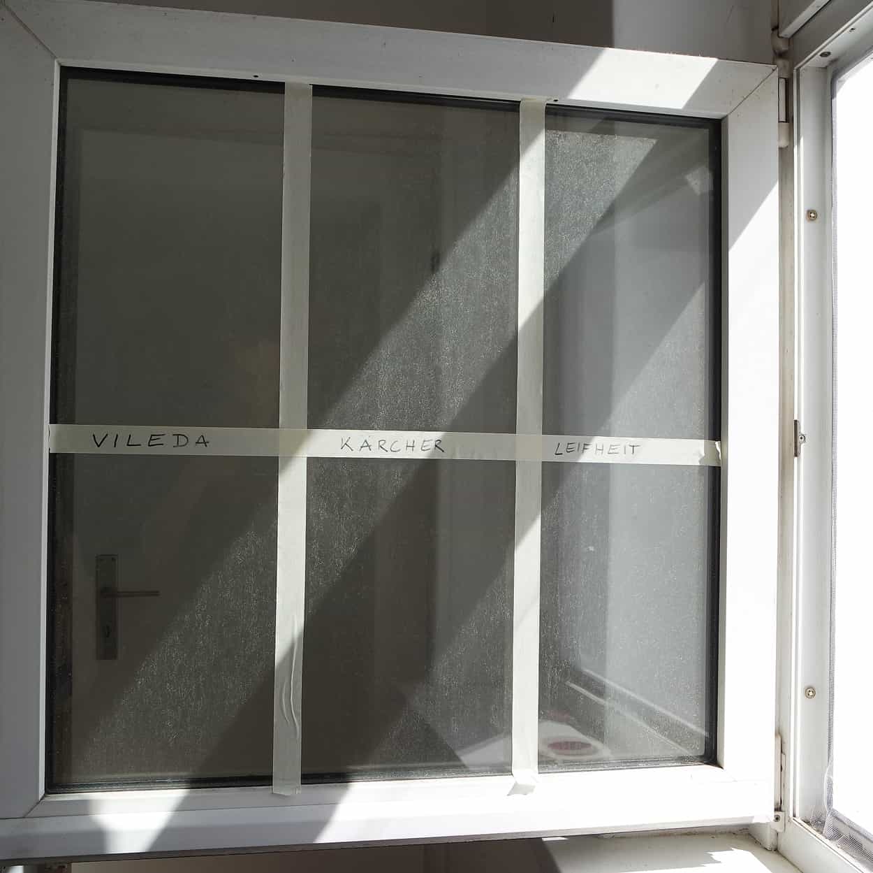 Fenstersauger Test – Aufteilung des Fensters