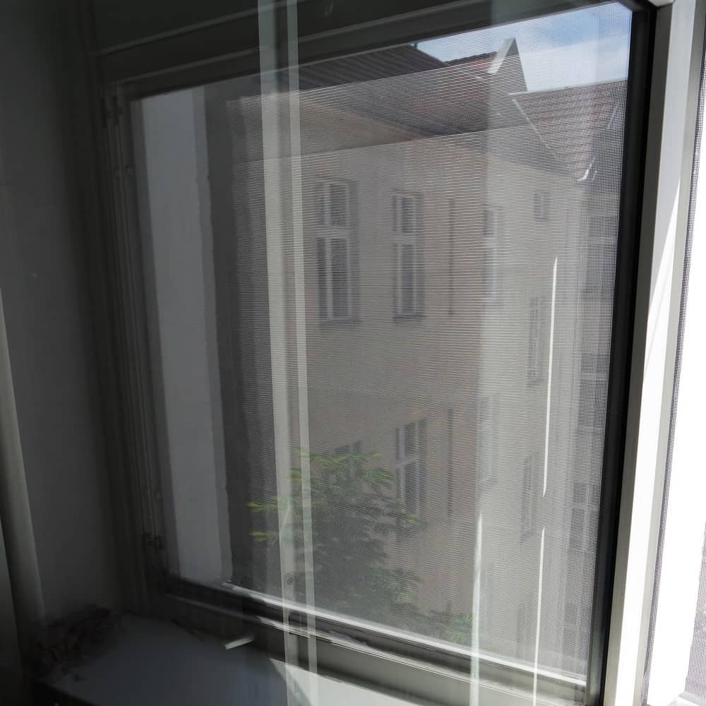 Sauberes Fenster nach Fenstersauger Test
