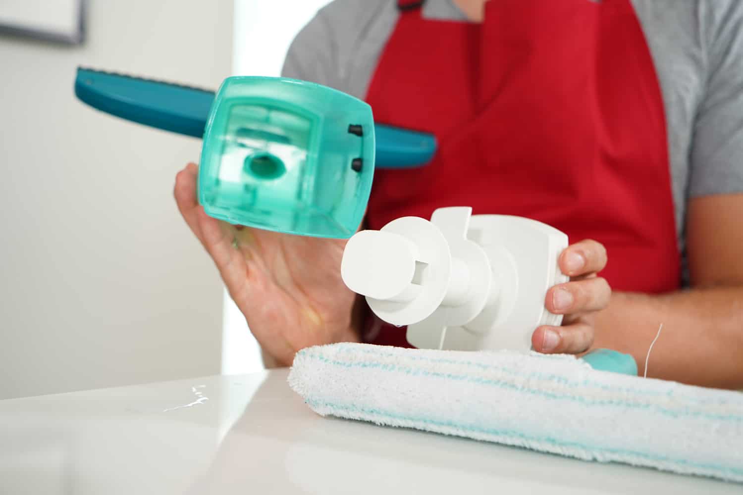 Leifheit Fenstersauger Set Dry & Clean – Hüftgurttasche