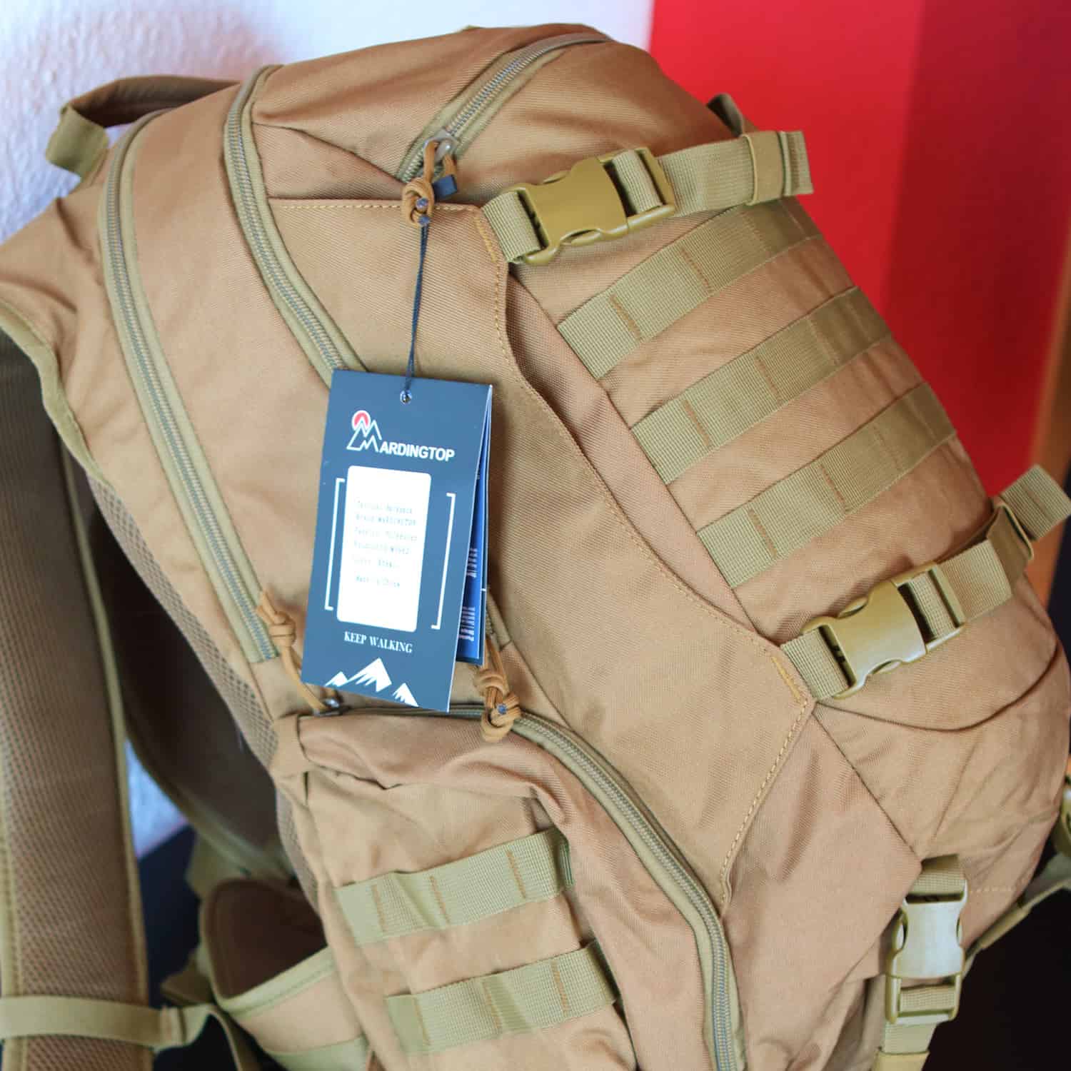 Rucksack-Test – Mardingtop Rucksack seitliche Ansicht