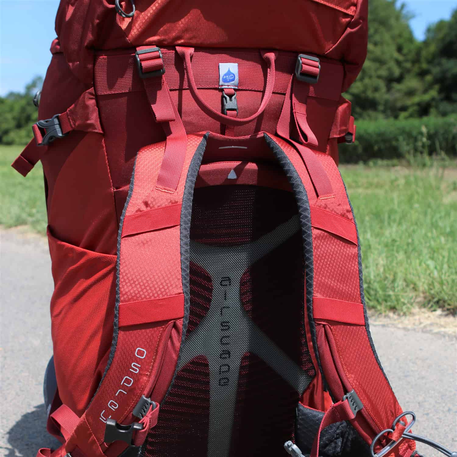Osprey Kestrel 48 – Rückseite