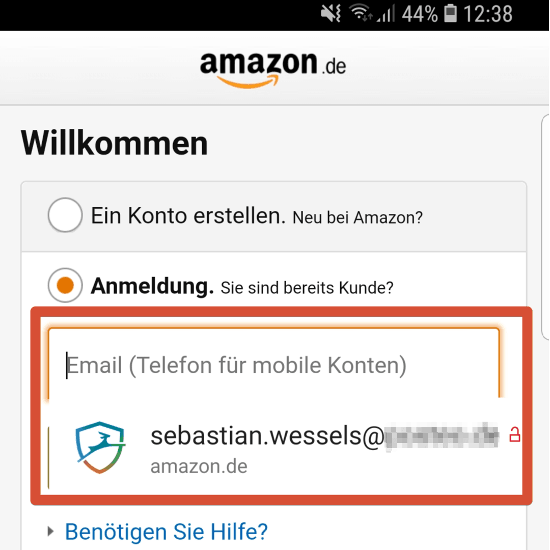Dashlane Amazon App