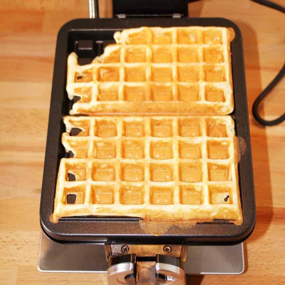 Waffel gebacken im Krups FDD95D