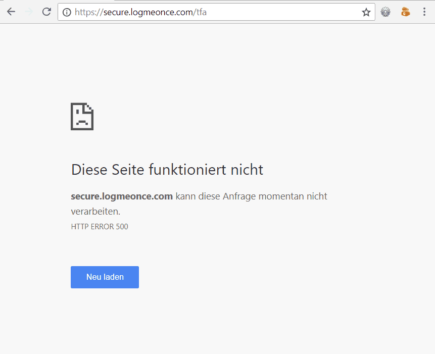 LogMeOnce – Zwei-Faktor-Authentifizierung funktioniert nicht