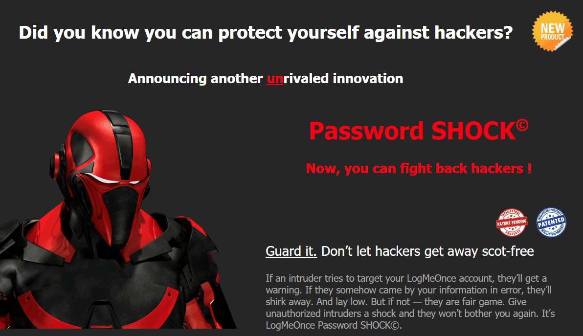 LogMeOnce – Password SHOCK