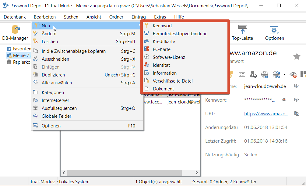 Password Depot Ebay Passwort Generator