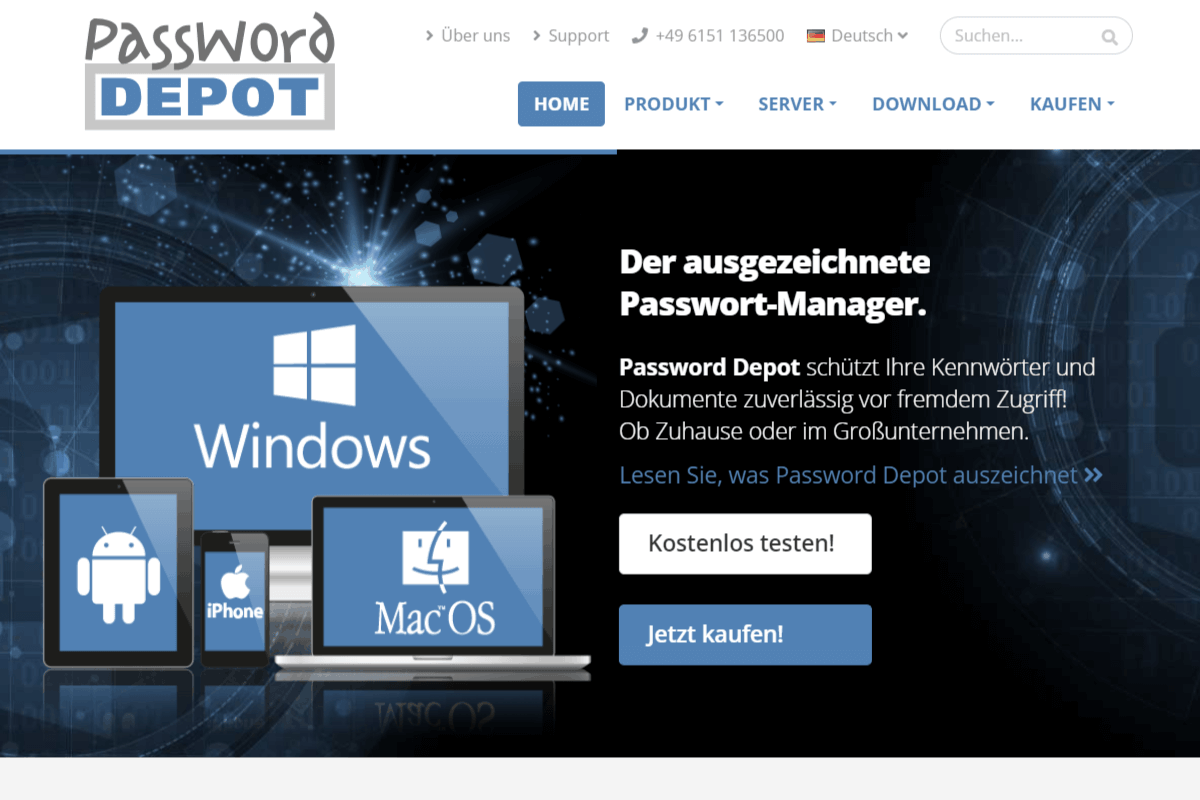 Password Depot Homepage