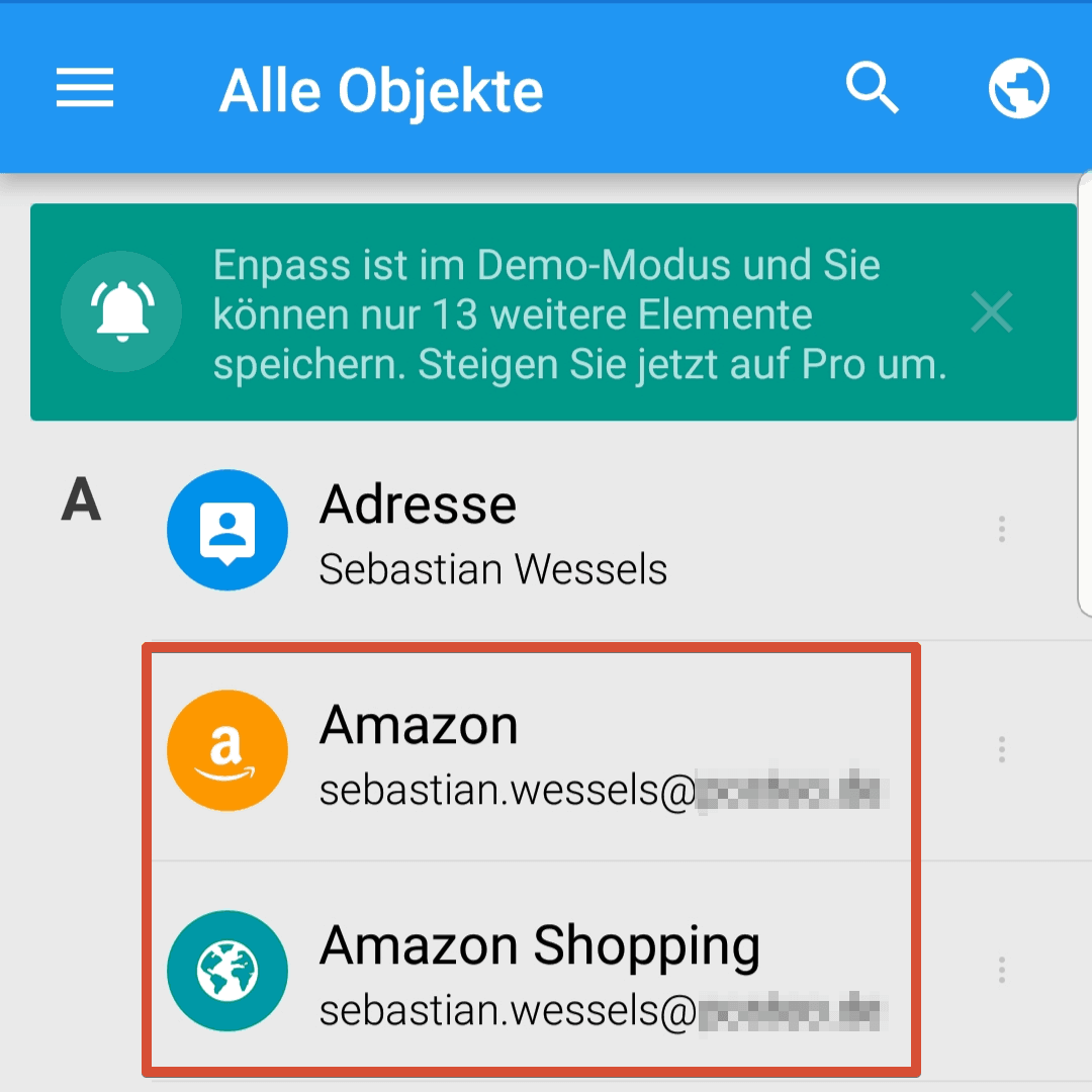 Enpass App Amazon