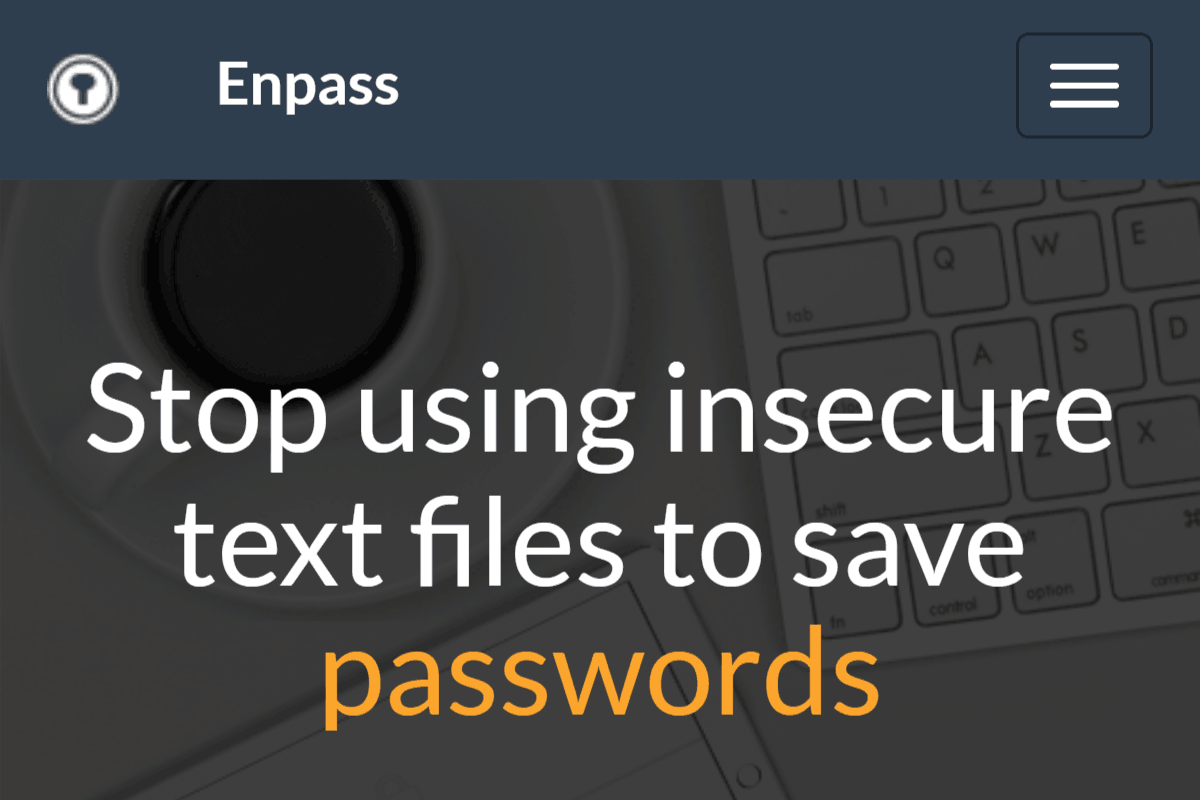 Enpass Homepage