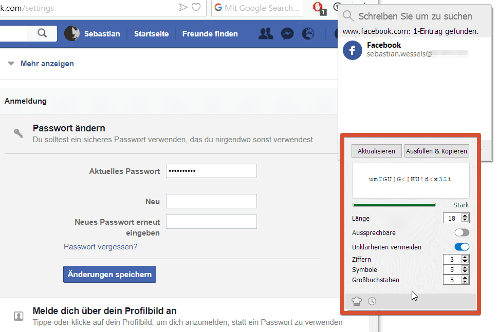 Enpass Passwort Generator