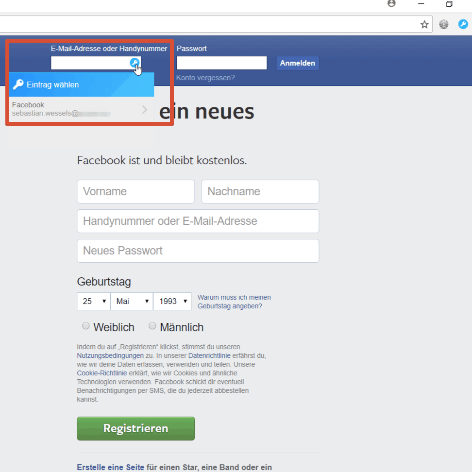 F-Secure KEY – Facebook-Login