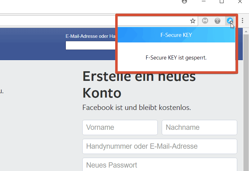 F-Secure KEY – Sperren