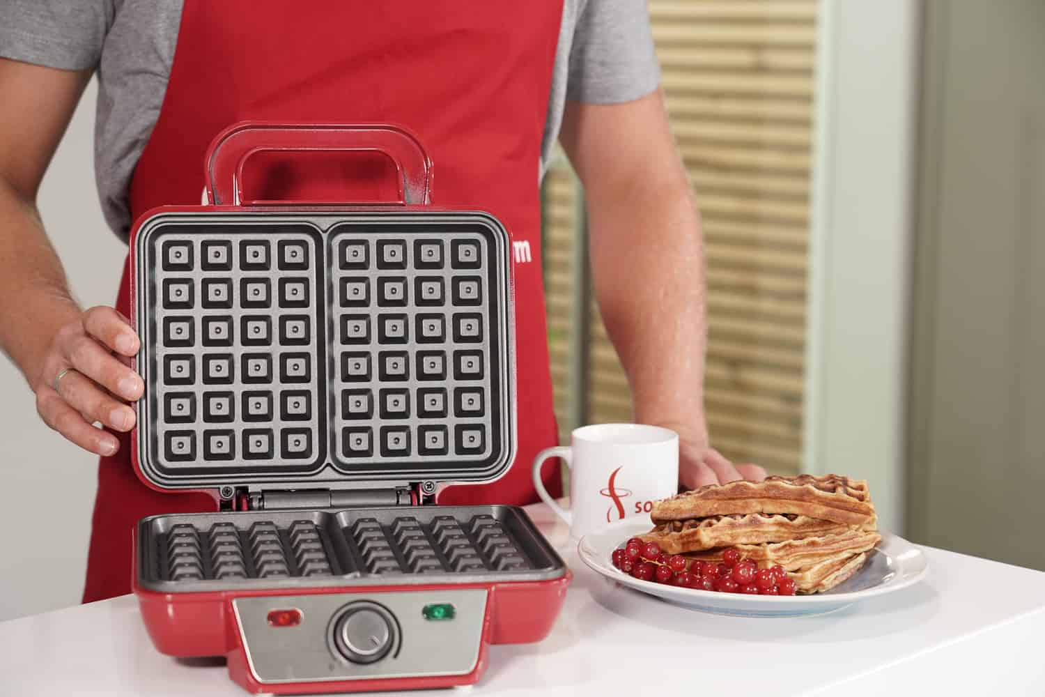 Gourmetmaxx Waffeleisen – offen, tiefe Rillen