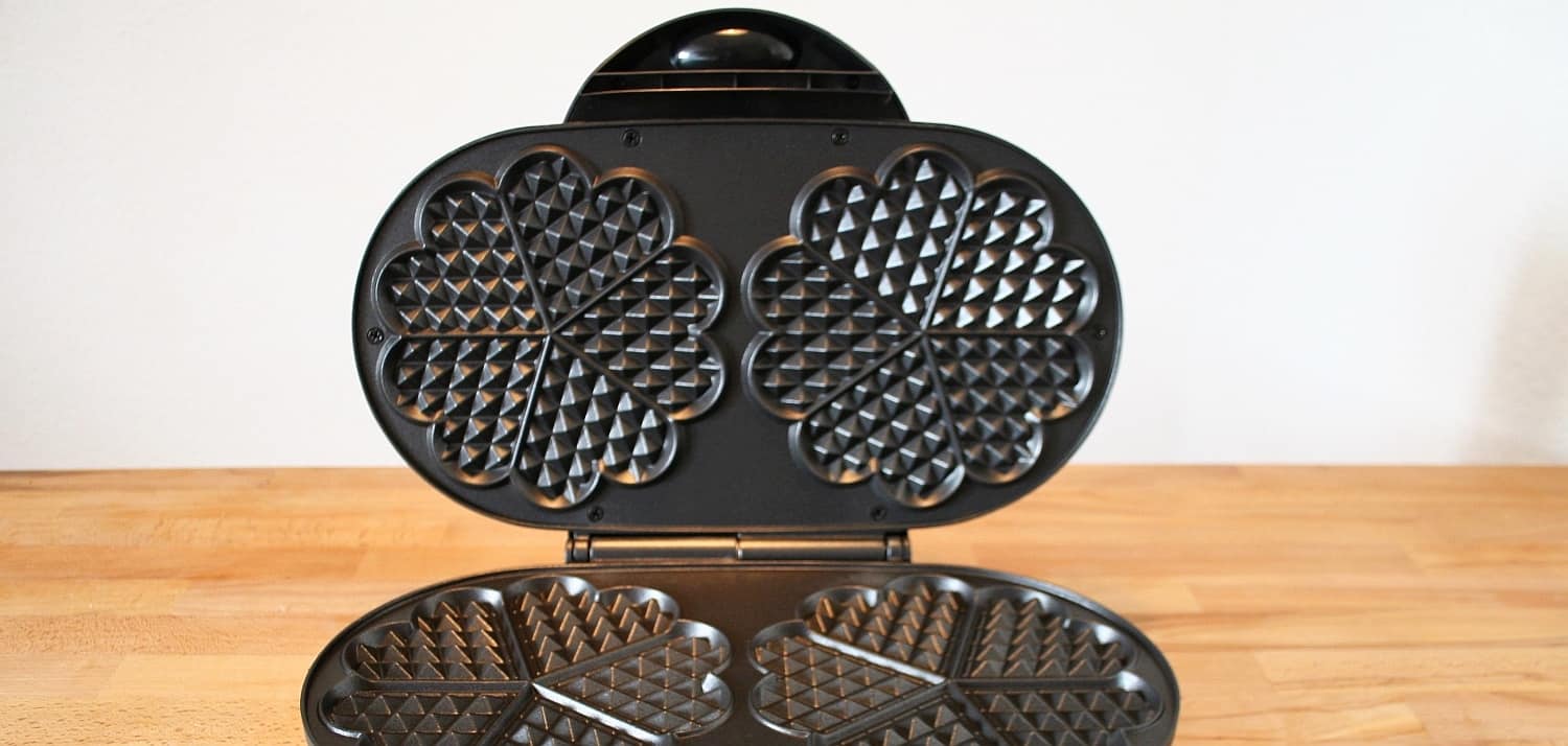 Tefal WM311D – Waffeleisen, offene Ansicht im Detail