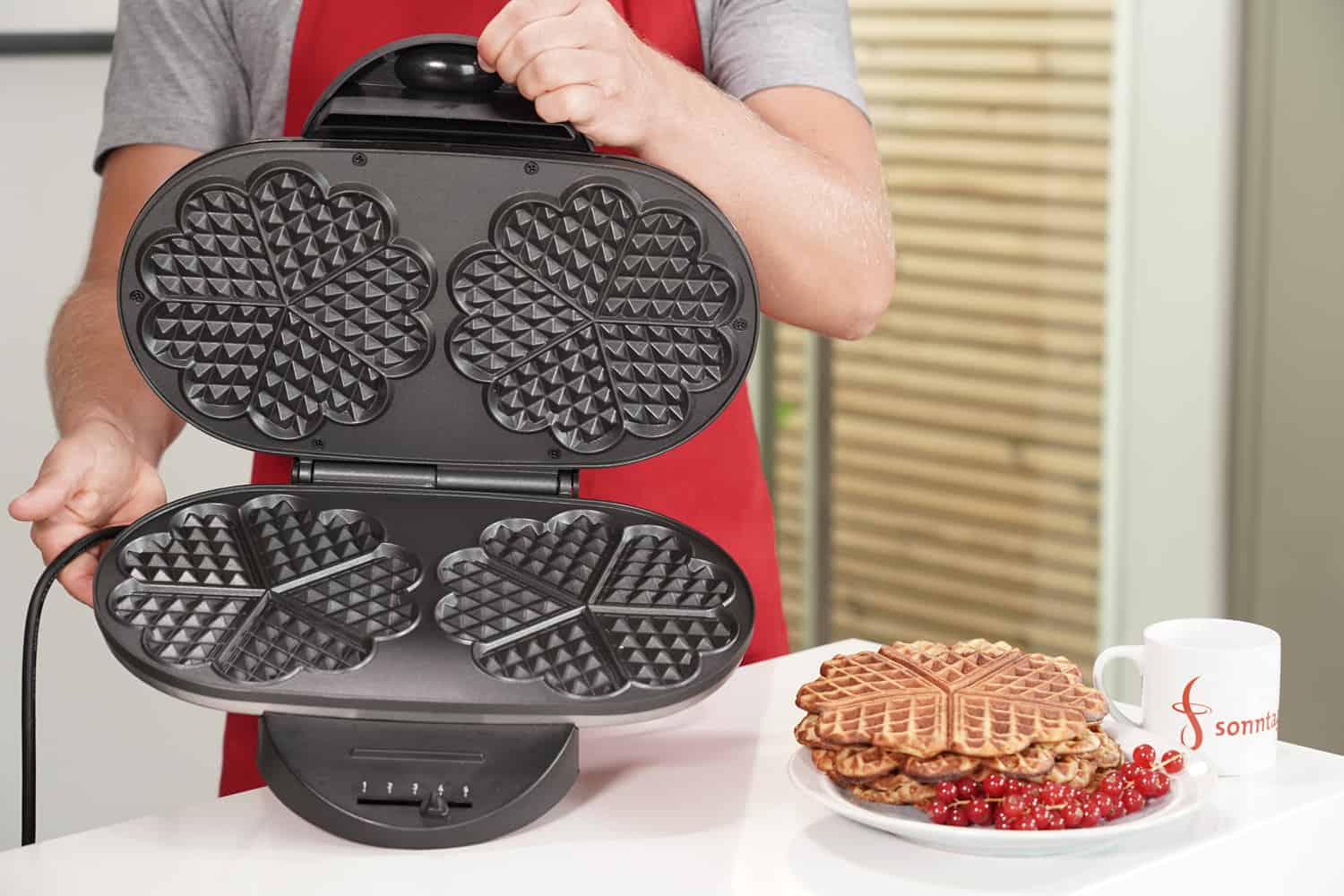 Tefal WM311D – Waffeleisen geöffnet