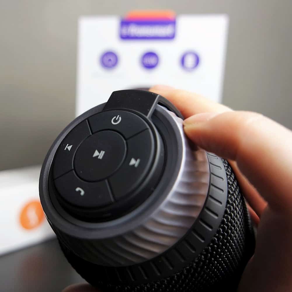 Tronsmart Element T6 – Lautstärkeregler an der Oberseite