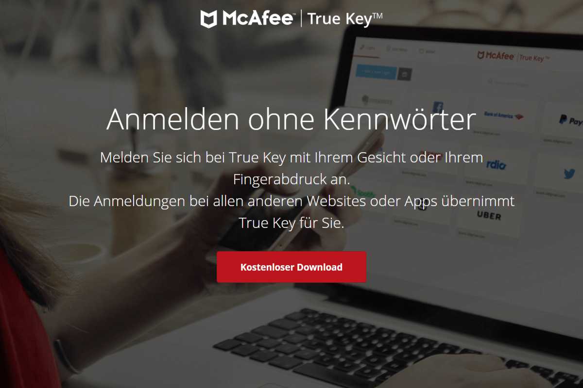 True Key Homepage