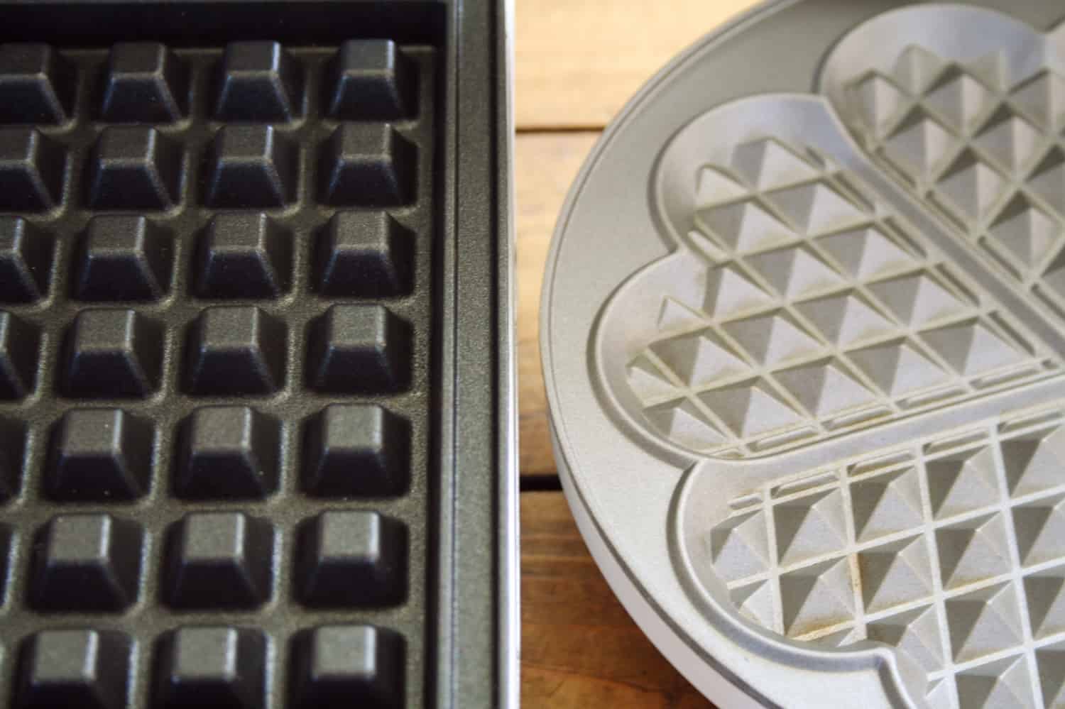 Rillentiefe in verschiedenen Waffeleisen