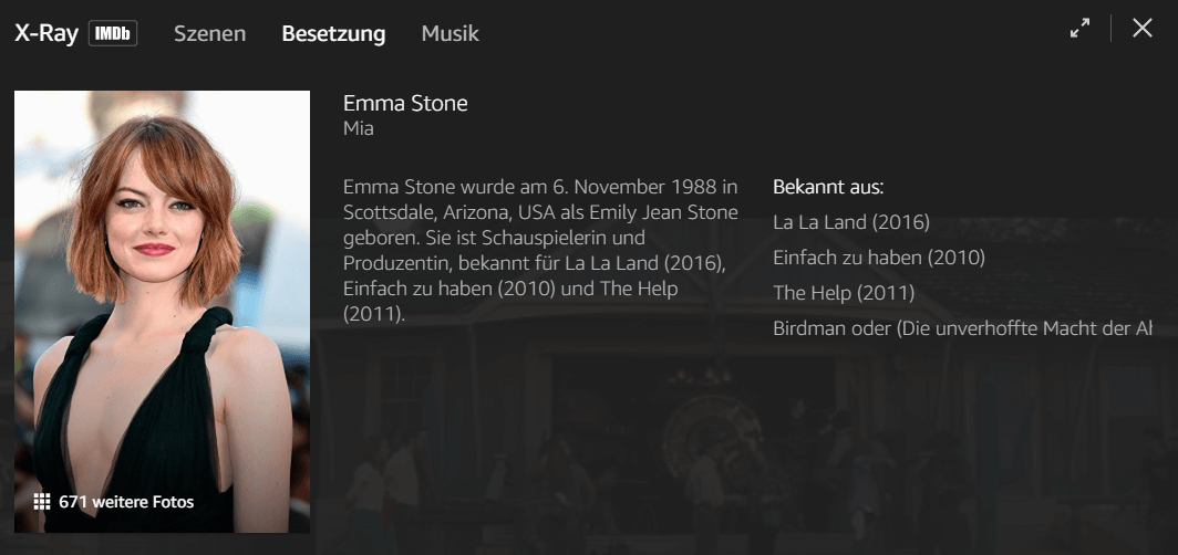 Amazon Prime Video – X-Ray zeigt Besetzung
