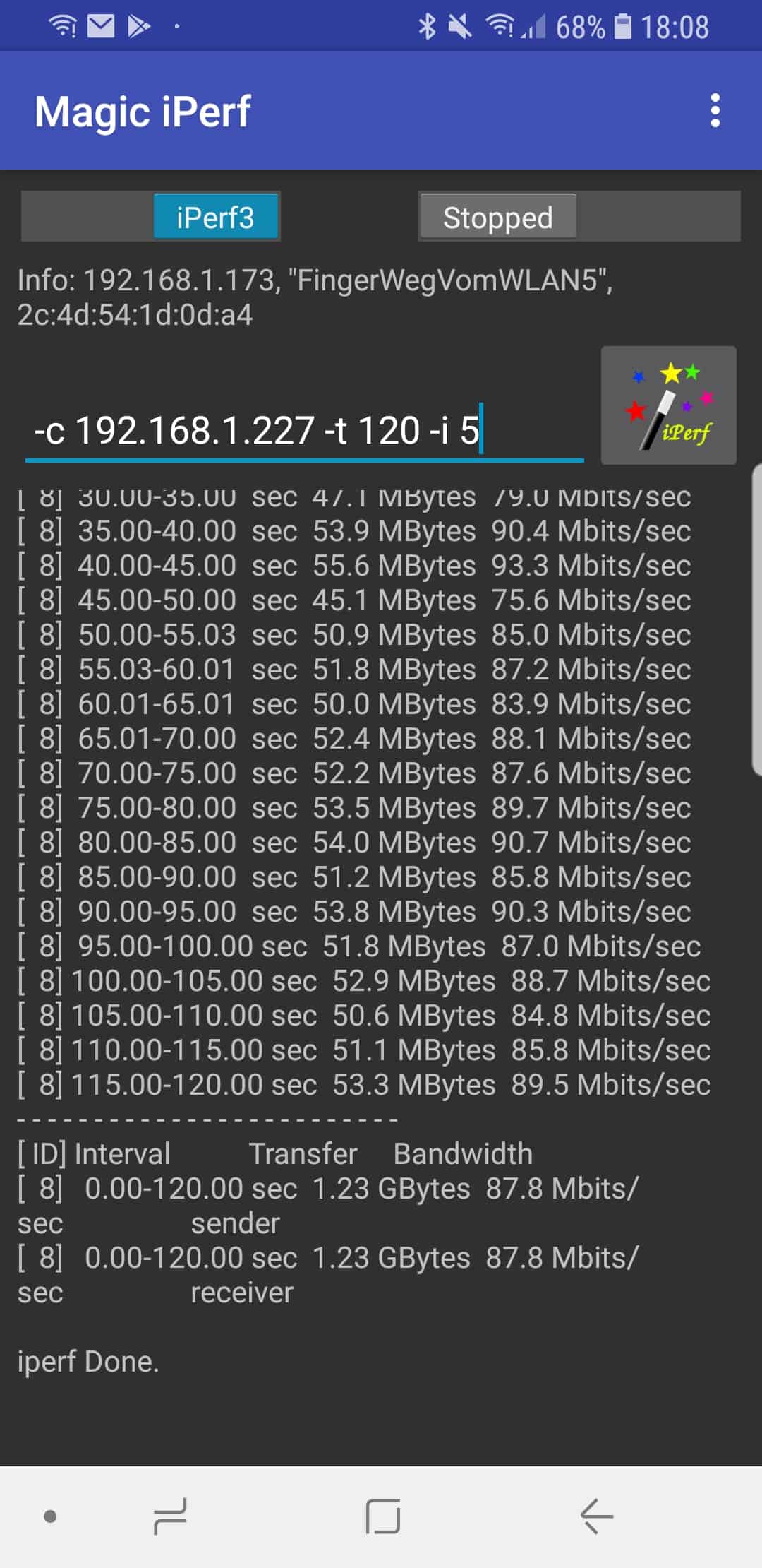 Asus RT-N18U N600 Messung Wlan