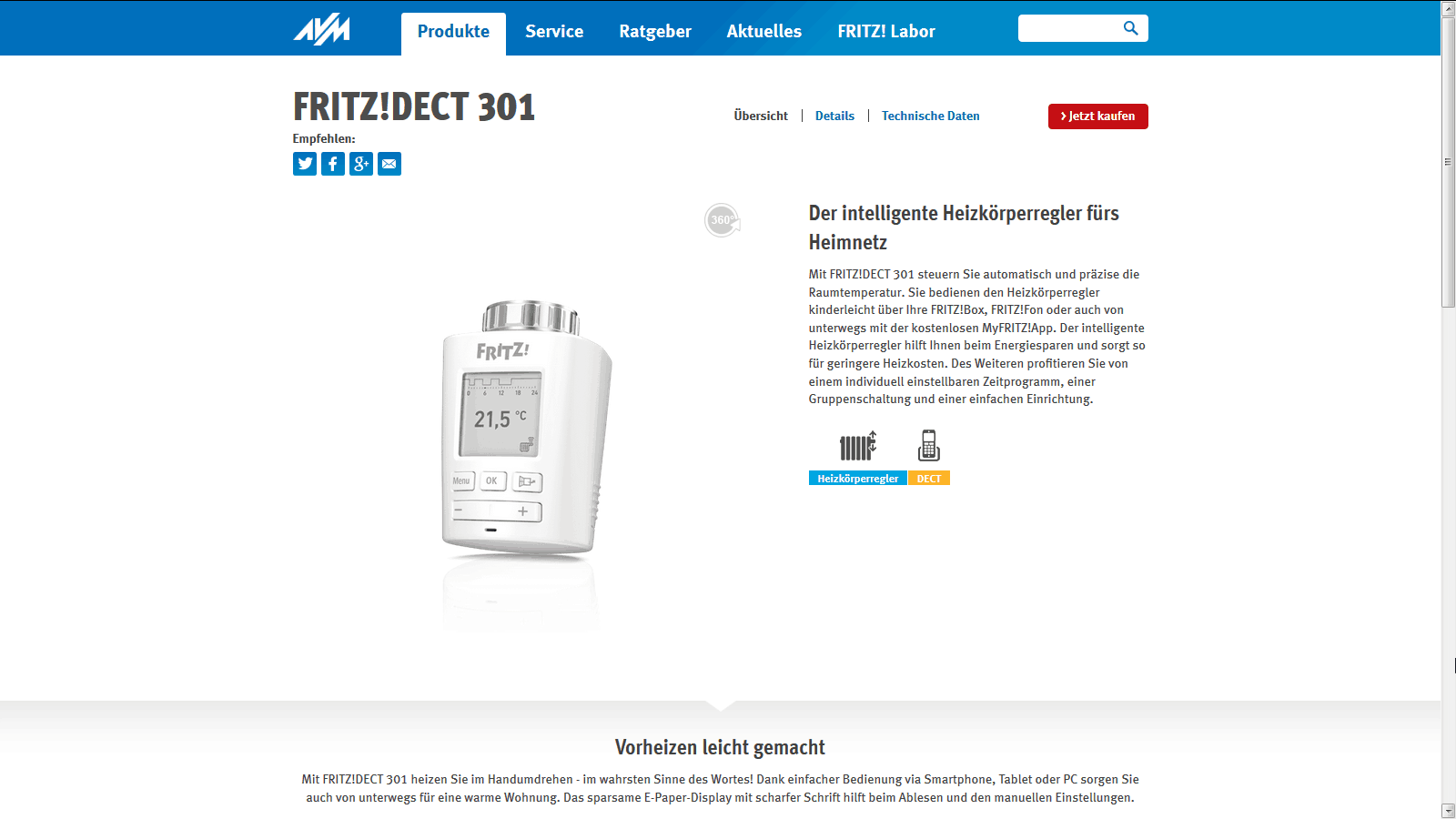 FritzBox 7590 – Heizung